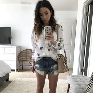 NWOT Equipment Floral Silk Ansley Blouse